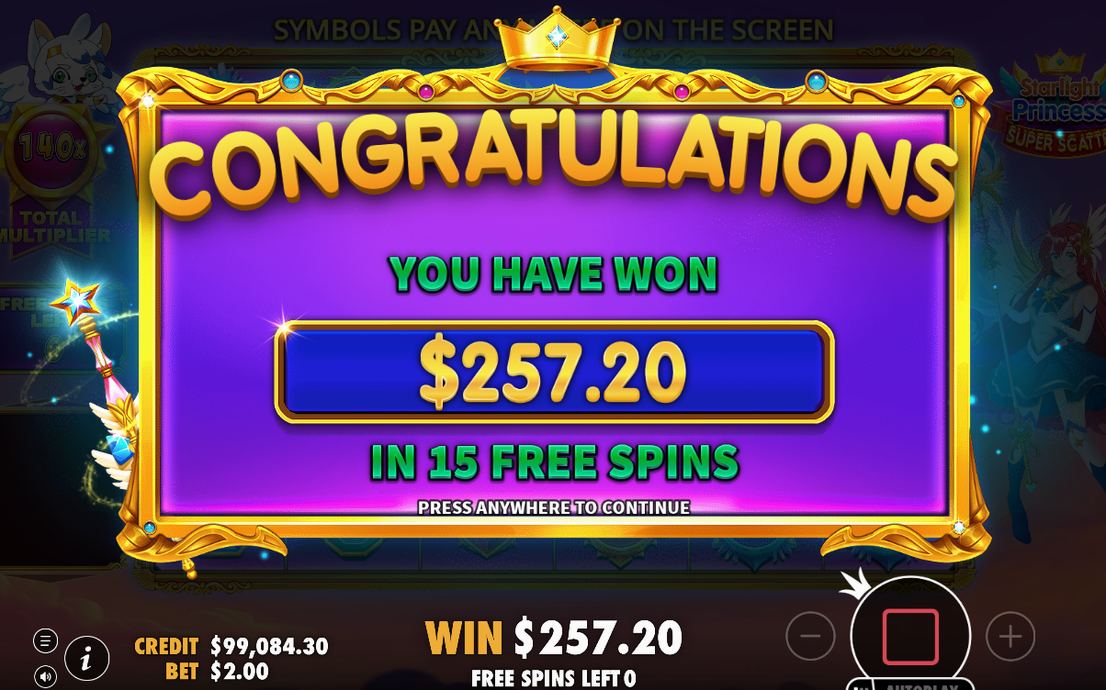 Free Spins-rundan med 15 snurr vid start